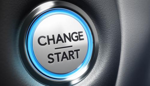Big silver button that says Chage Start