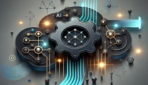Technological AI concept