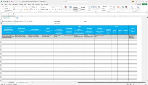 Communications and engagement plan template