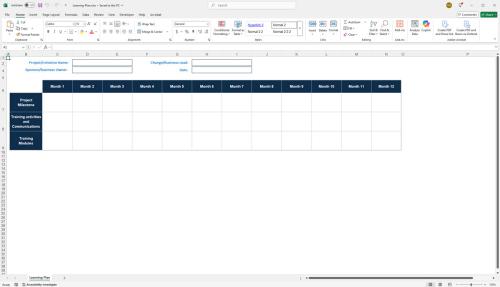Learning plan template